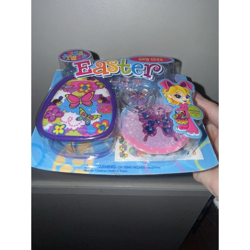 Vintage Lisa Frank Girly Glitz Easter Basket Stuffer‎ Butterfly